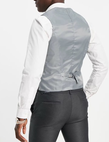 Vestă de costum ASOS, gri