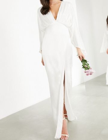 Rochie de ocazie și bridal ASOS, crem
