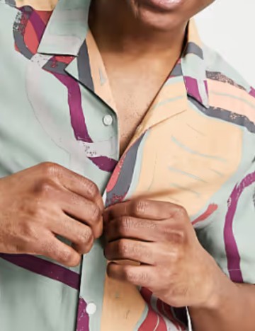 Cămașă ASOS, mix culori