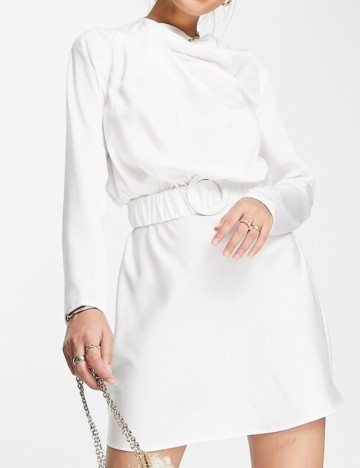 Rochie mini ASOS, alb