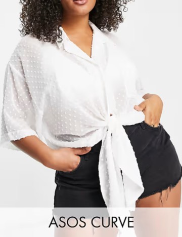 Cămașă ASOS, alb