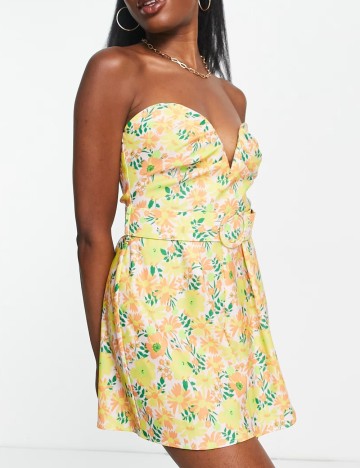 Salopetă scurtă ASOS, mix culori