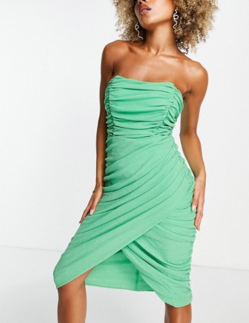 Rochie mini Rare London, verde