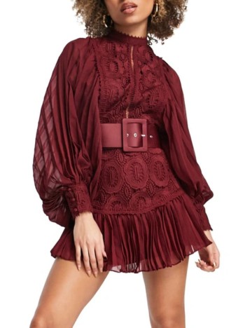 Rochie mini ASOS, vișiniu