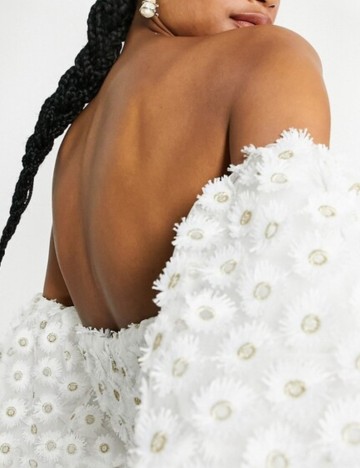 Rochie maxi ASOS, alb