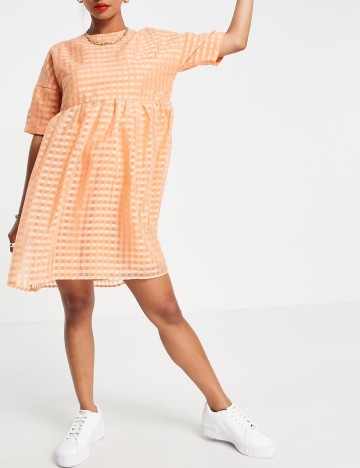 Rochie midi Urban Threads, portocaliu