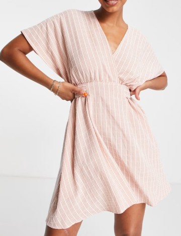 Rochie mini Flounce, mix culori