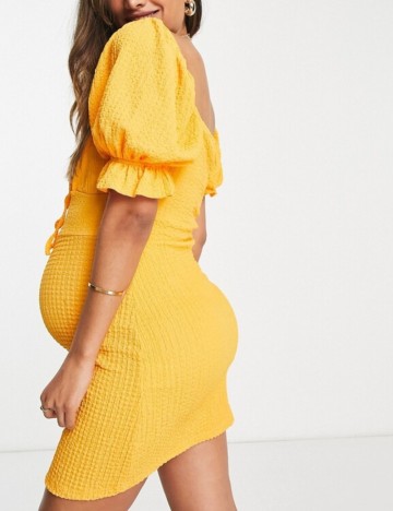 Rochie mini Wednesday S Girl, portocaliu