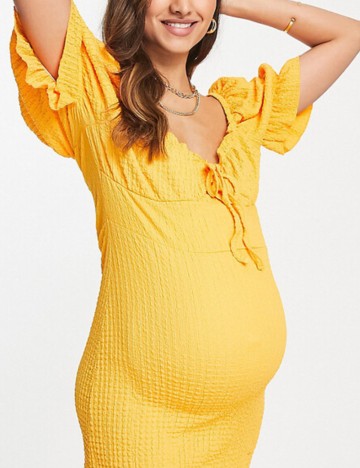 Rochie mini Wednesday S Girl, portocaliu