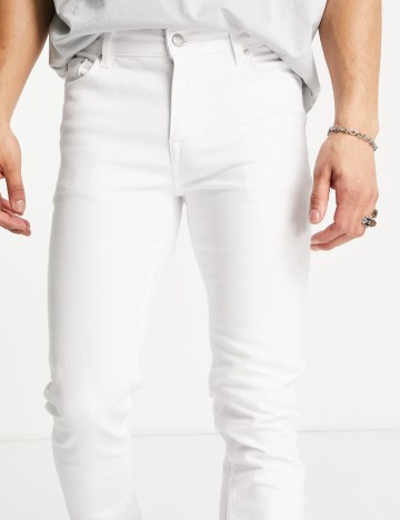 Jeans ASOS, alb