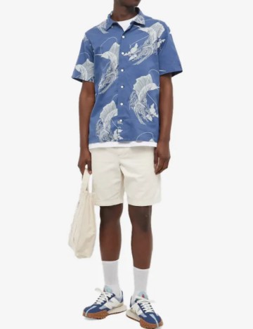 Cămașă cu m&acirc;necă scurtă Ralph Lauren, albastru