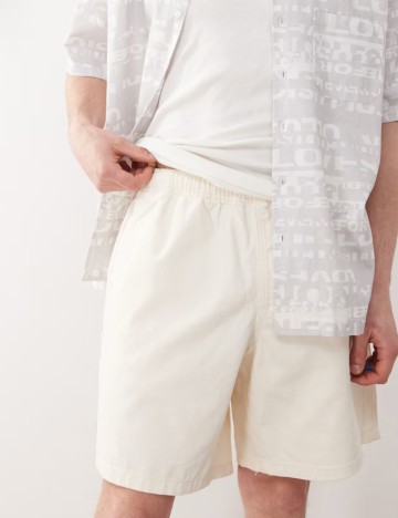 Pantaloni scurți OBEY, crem