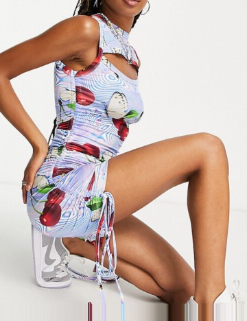 Rochie mini Collusion, mix culori