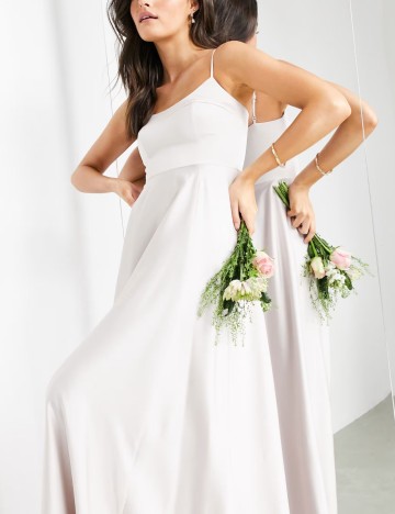 Rochie maxi ASOS, bej