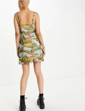 Rochie mini Vintage Supply, mix culori