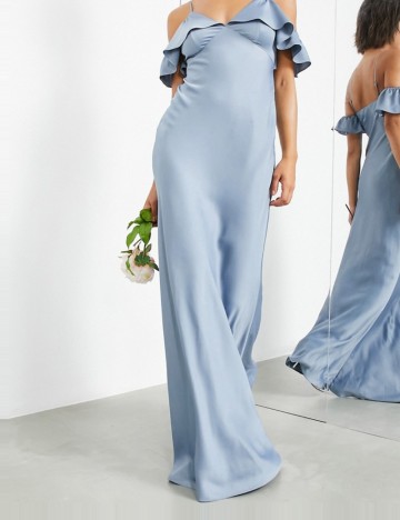 Rochie maxi ASOS, albastru