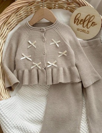 Pulover cu nasturi Shein, bej