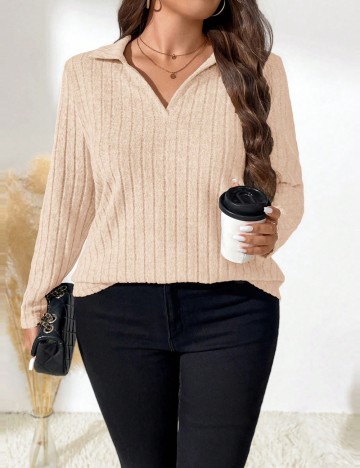 Bluză Shein Emery Rose, bej