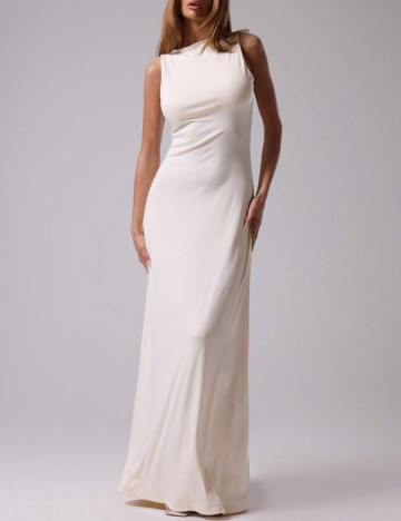 Rochie maxi Shein MUSERA, crem