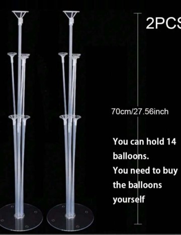 Set suport pentru baloane Shein, transparent