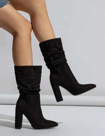 Cizme cu toc Shein, negru