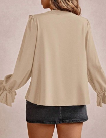 Cămașă Shein Curve+, bej