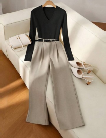 Pantaloni Shein, bej