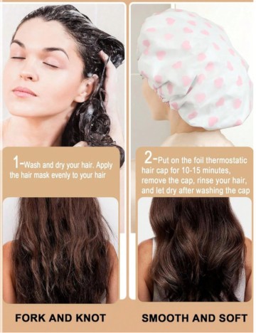 Bonetă de păr Shein, alb