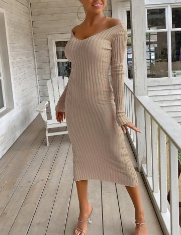 Rochie midi Shein, bej