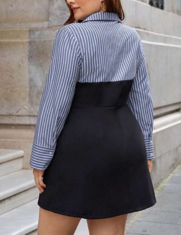 Rochie mini Shein Curve+, mix culori