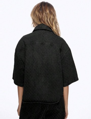 Cămașă de blugi Shein Missguided, negru