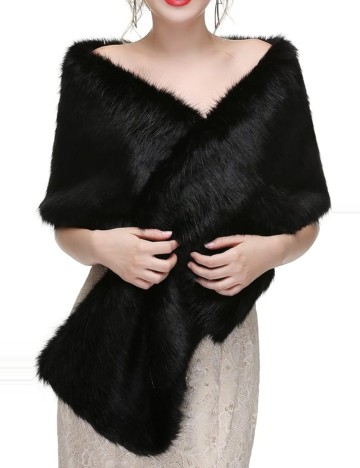 Blana artificiala Shein, negru