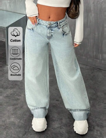 Jeans Shein, albastru