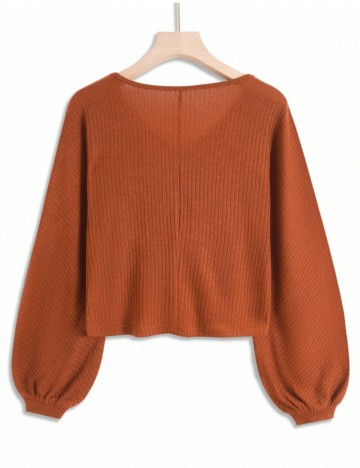 Bluză Shein, cărămiziu