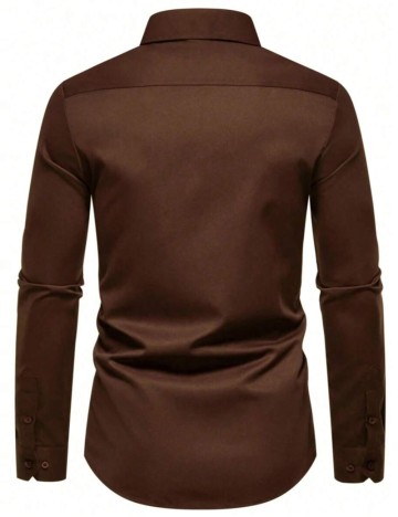 Cămașă Shein, maro