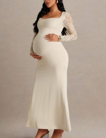 Rochie midi Shein, crem