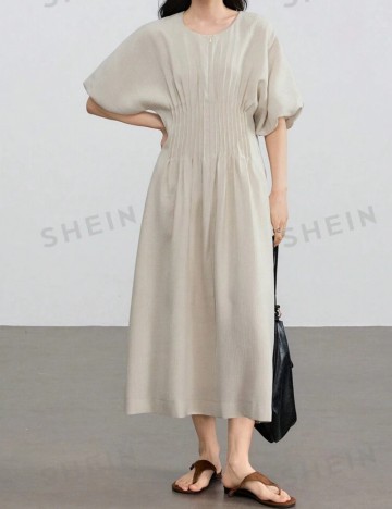 Rochie midi Shein DAZY  LESS, bej