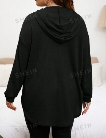 Hanorac Shein Curve+, negru