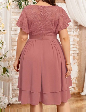 Rochie midi Shein, cărămiziu