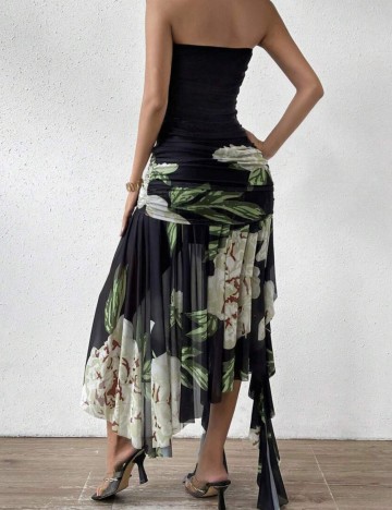 Rochie midi Shein, mix culori