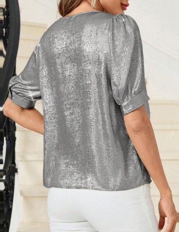 Cămașă Shein, argintiu