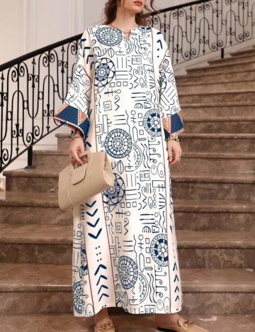 Rochie midi Shein, mix culori