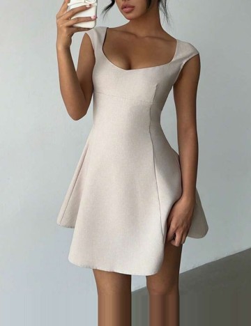 Rochie mini Shein, bej