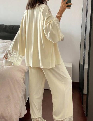 Compleu pijamale Shein, galben