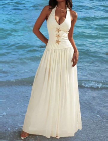 Rochie de plajă Shein, crem