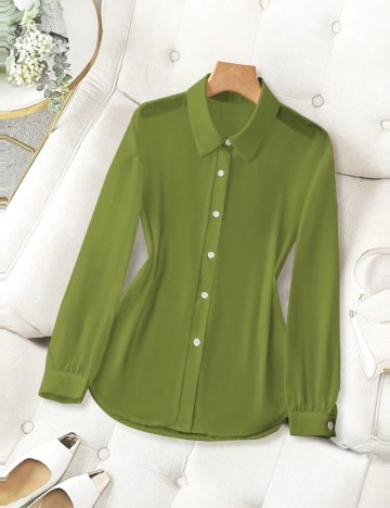 Cămașă Shein, verde