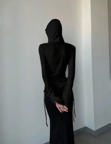 Hanorac Shein, negru