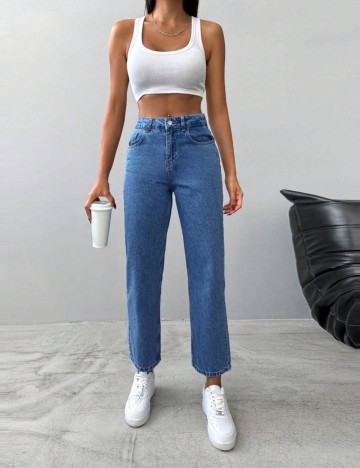 Jeans Shein, albastru