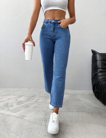 Jeans Shein, albastru