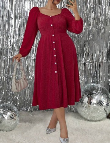 Rochie midi Shein, roșu